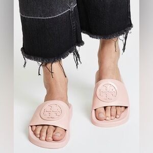 Tory Burch GUC Size 10 Lina Slide Sandal in Shell Pink